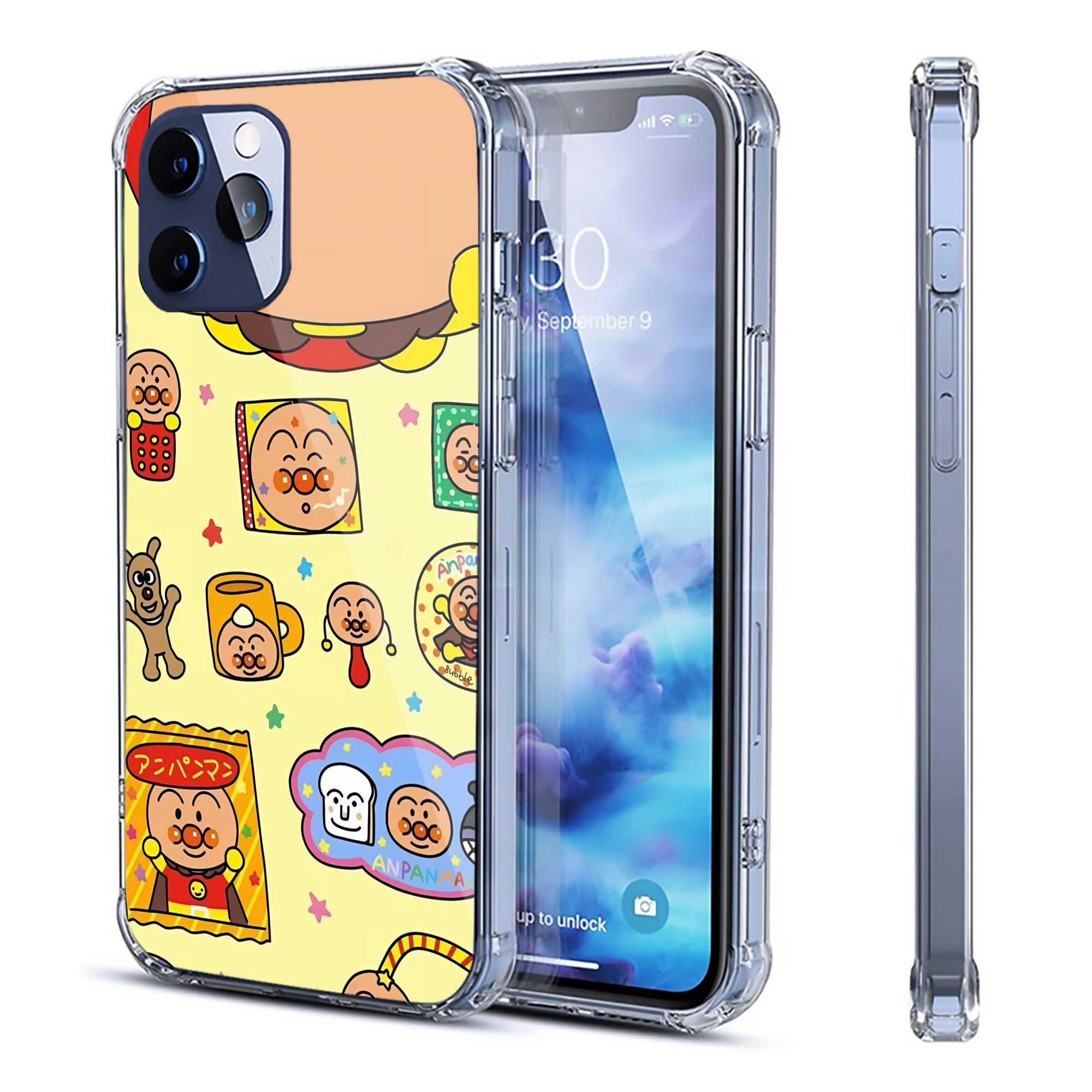 アンパンマン Anpanman 【iPhone 12シリーズ対応】透明スマホケース（クリアソフトケース）